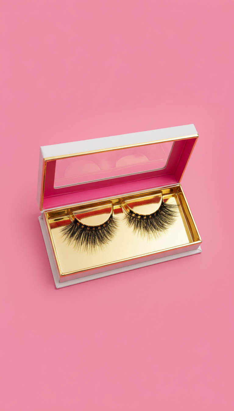 Gilded Flutter Lash With Gold Accents