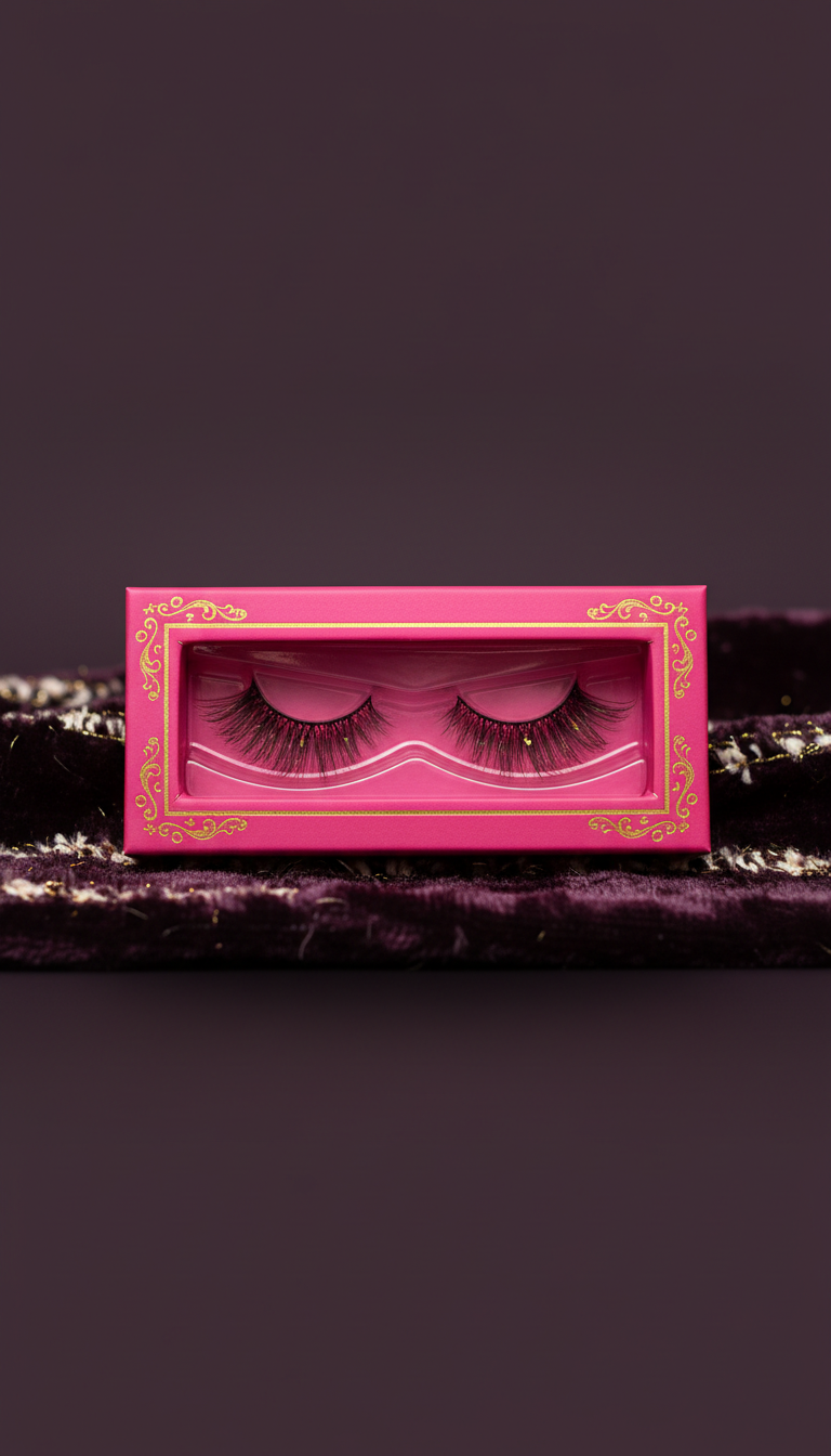 Gilded Drama wispy gold-accented lashes